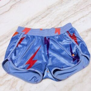 Like new Aviator Nation Bolt Repeat Blue Velvet Jogger Shorts.